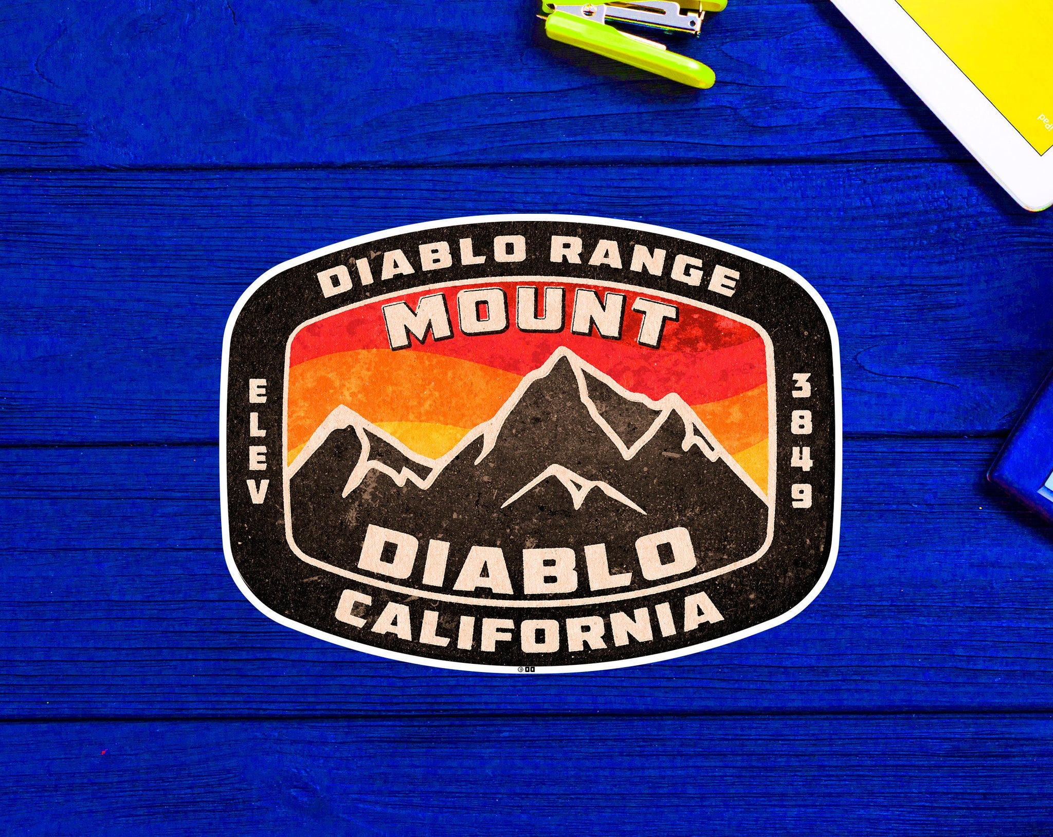 Mount Diablo California Decal Sticker 4" Contra Costa San Francisco