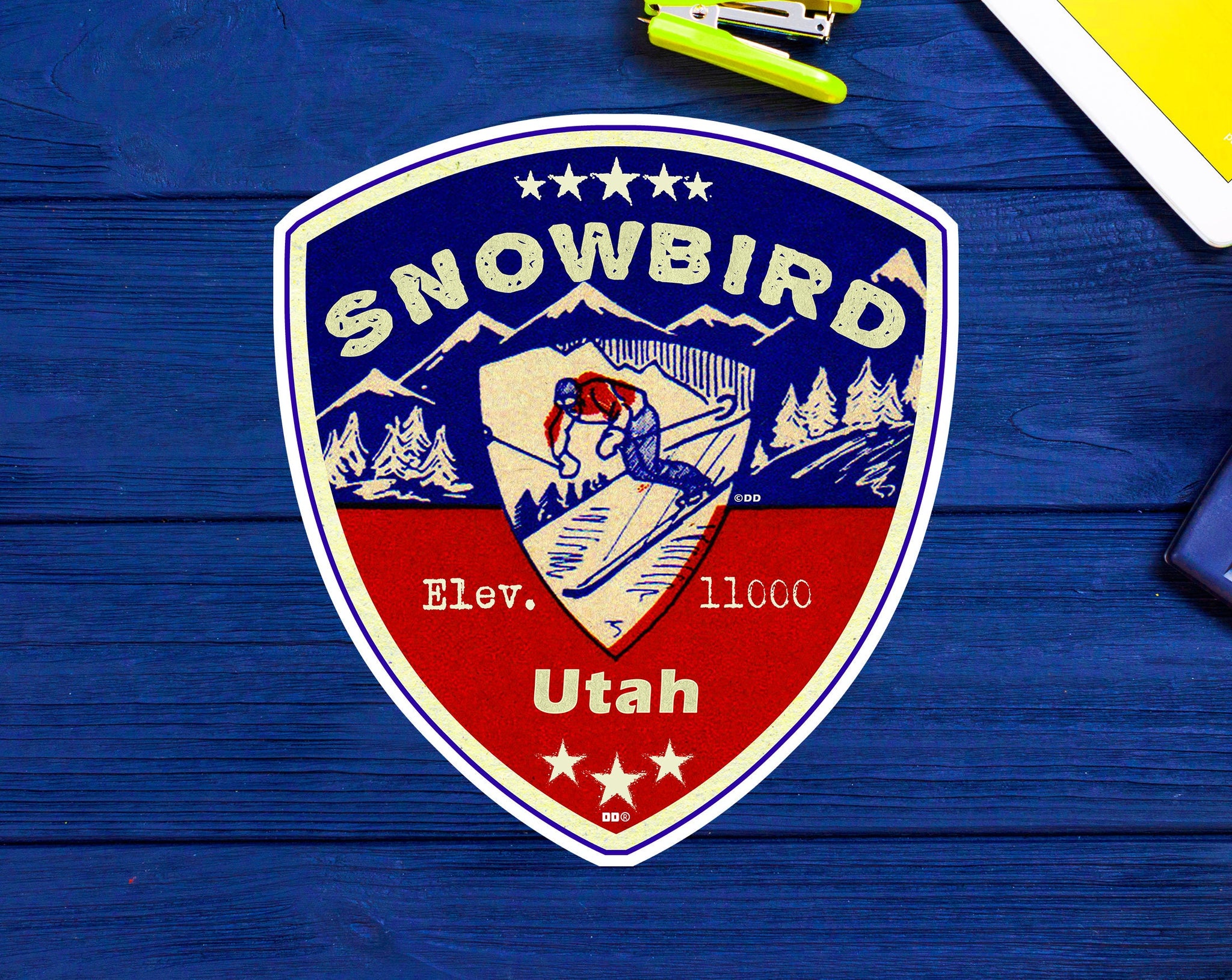 Snowbird Utah Skiing Sticker Ski Decal 3.25" Vinyl