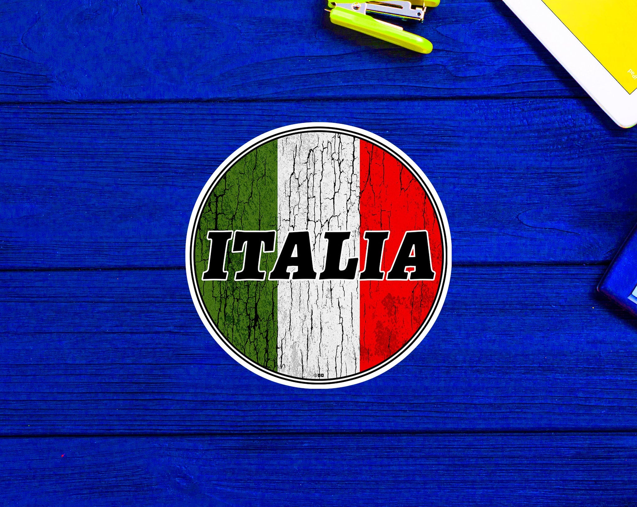 Italia Flag Italy Italian Rome Venice Florence Sticker 3"