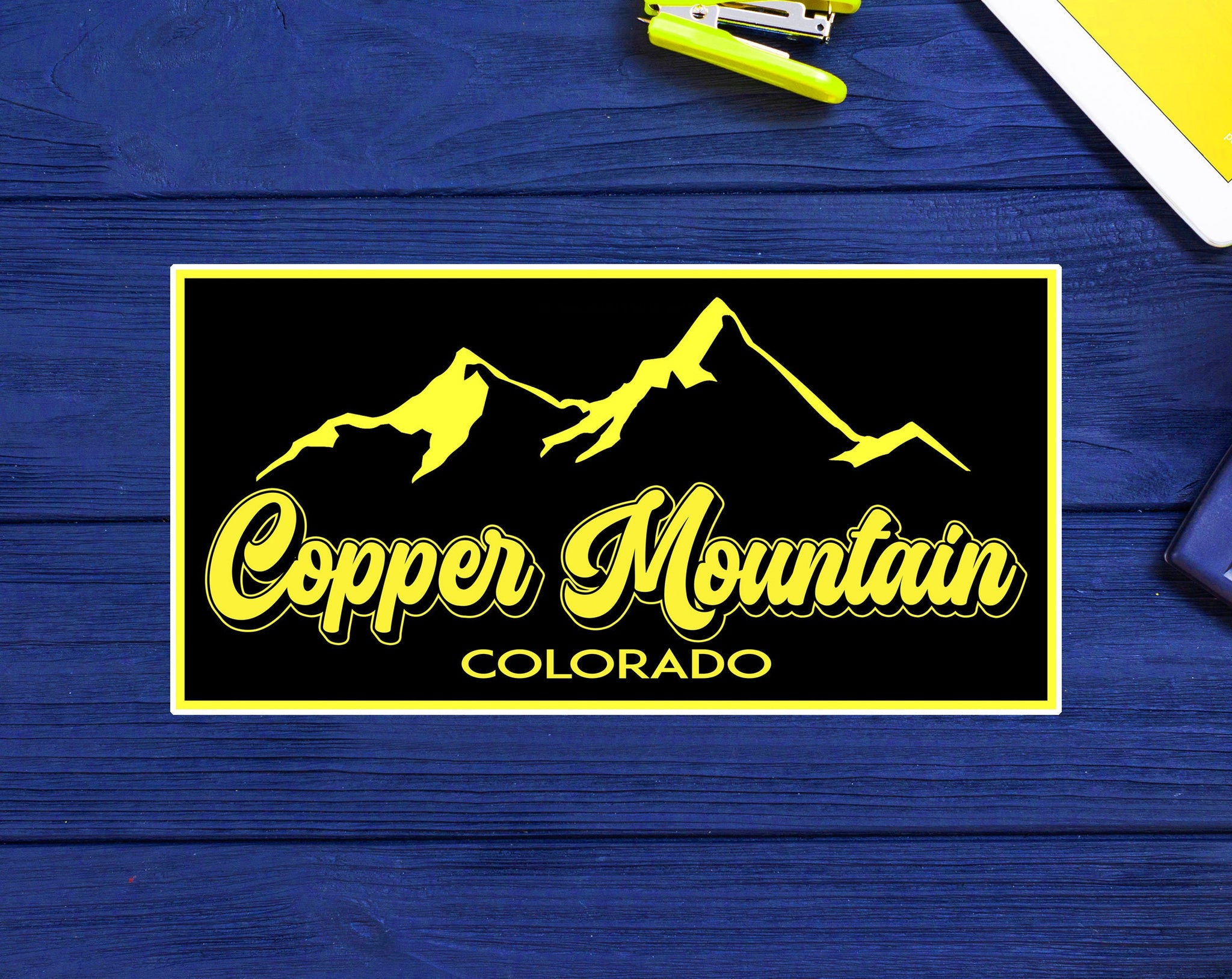 Ski Copper Mountain Colorado Skiing Decal Sticker 3.9" Vinyl Laptop