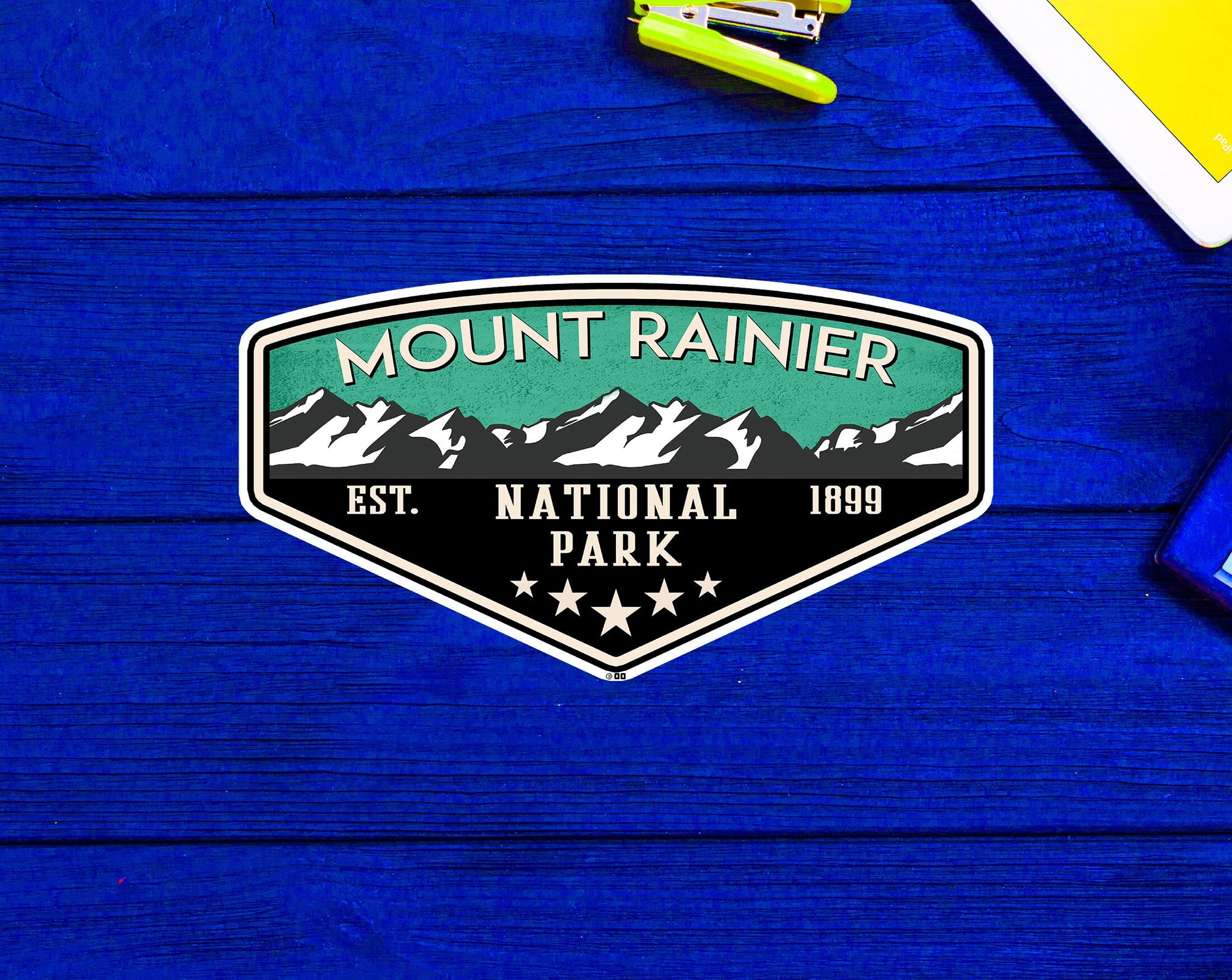 Mount Rainier Decal Sticker National Park Cascade Range Washington 4"
