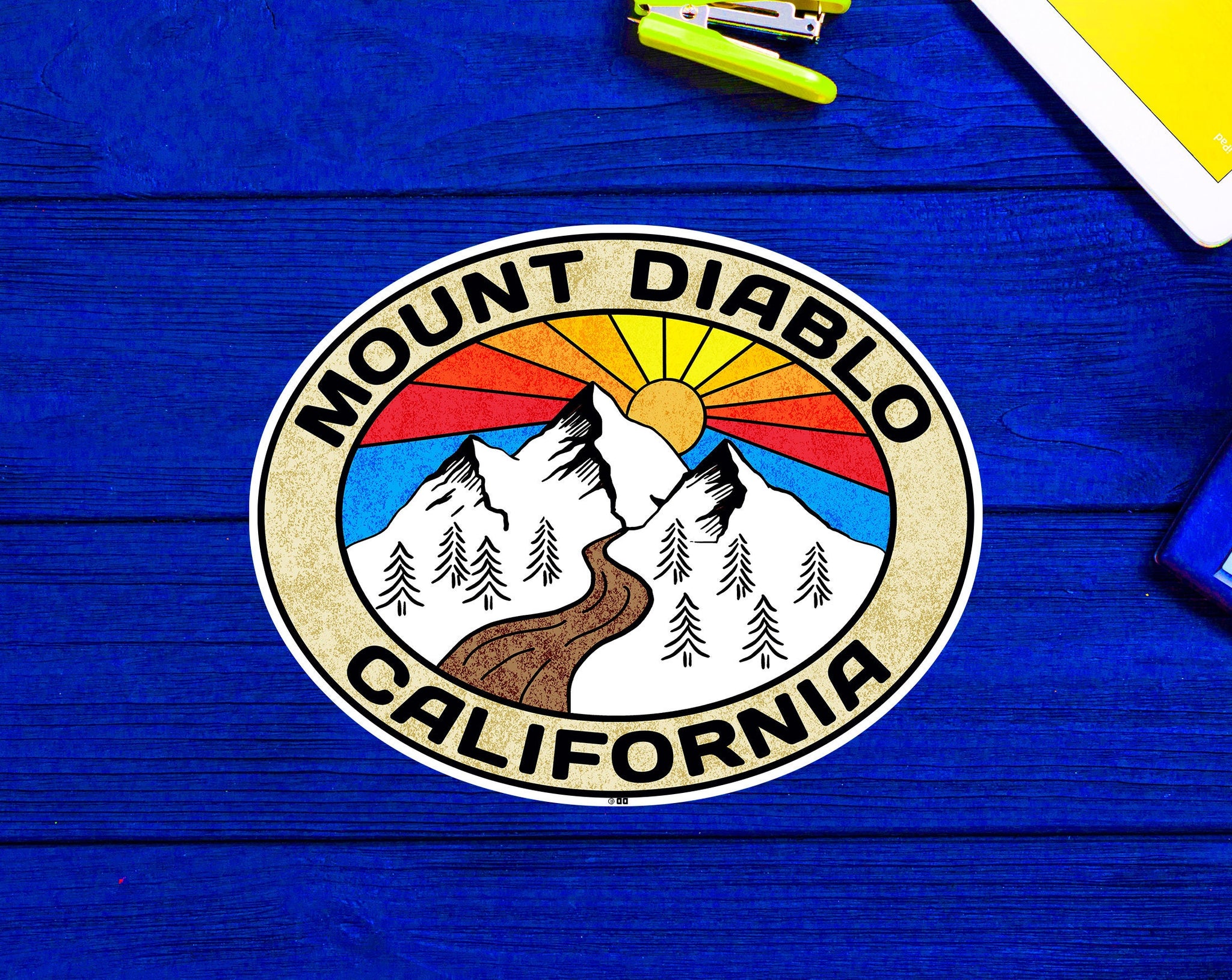 Mount Diablo California Decal Sticker 3.8" Contra Costa San Francisco