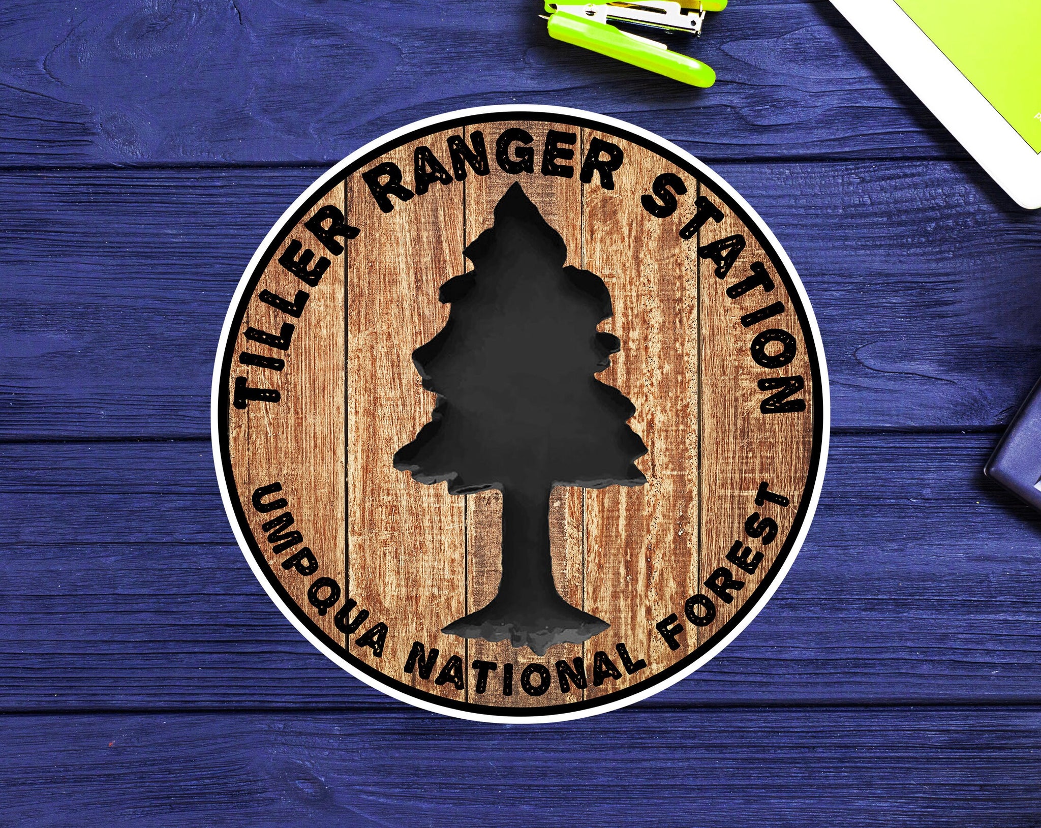Umpqua National Forest Decal Sticker 3" Oregon Tiller Vinyl QTY: 50