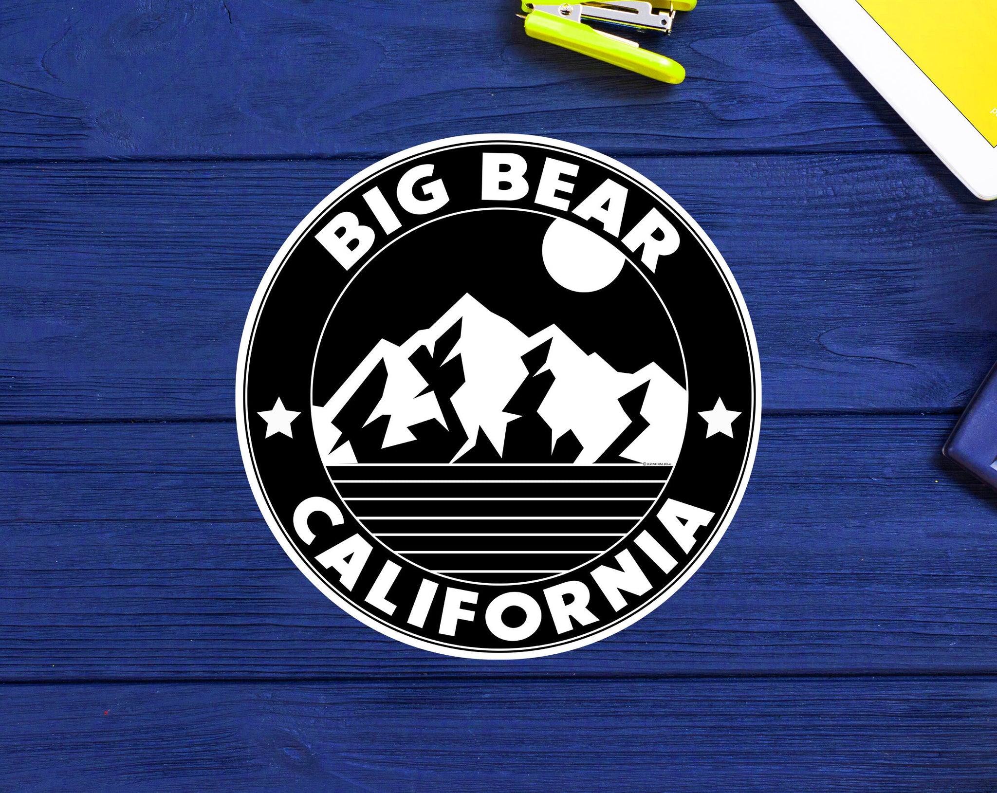 Skiing Big Bear California Sticker Decal Ski Skier Lake Vinyl