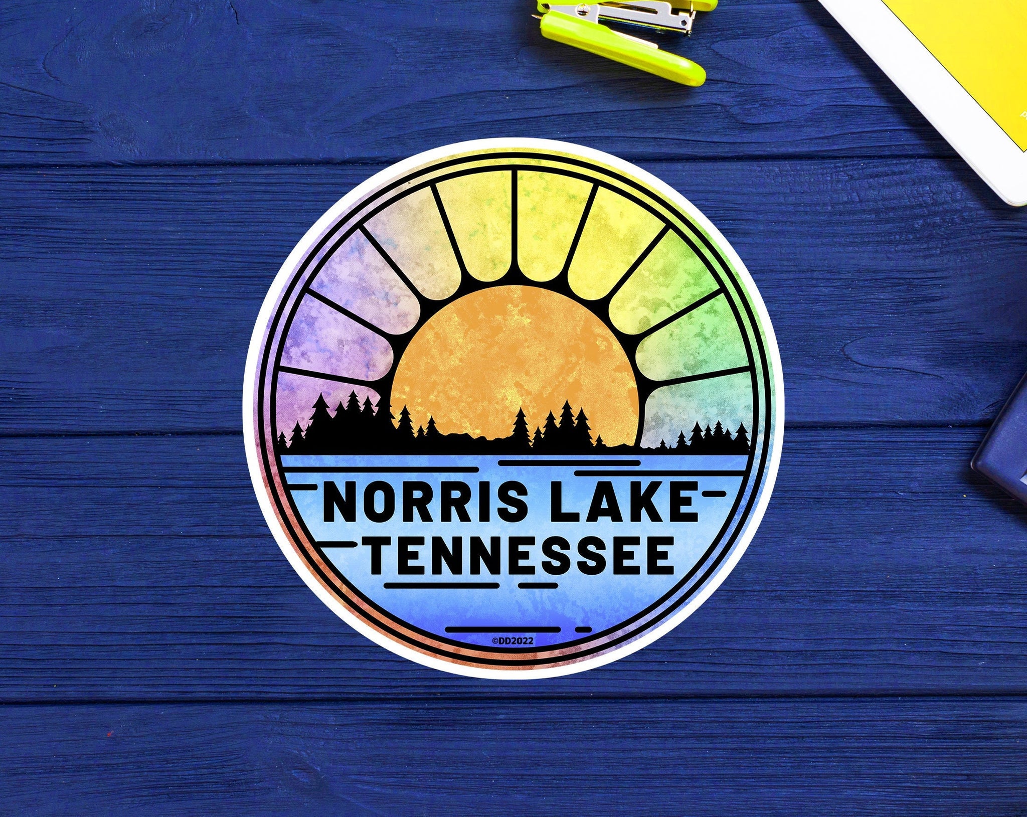 Norris Lake Tennessee Decal 3" to 5" Sticker Vinyl Indoor Or Outdoor