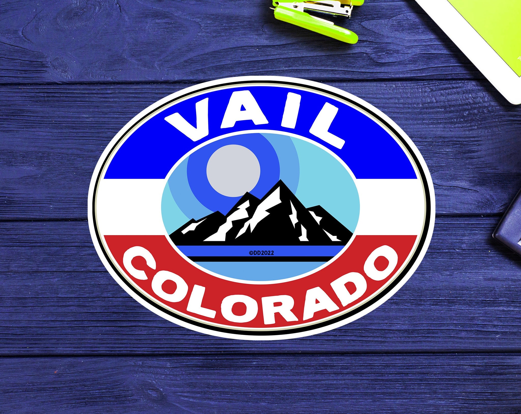 Vail Colorado Decal Sticker 3.75" Skiing Vinyl Ski Snowboarding