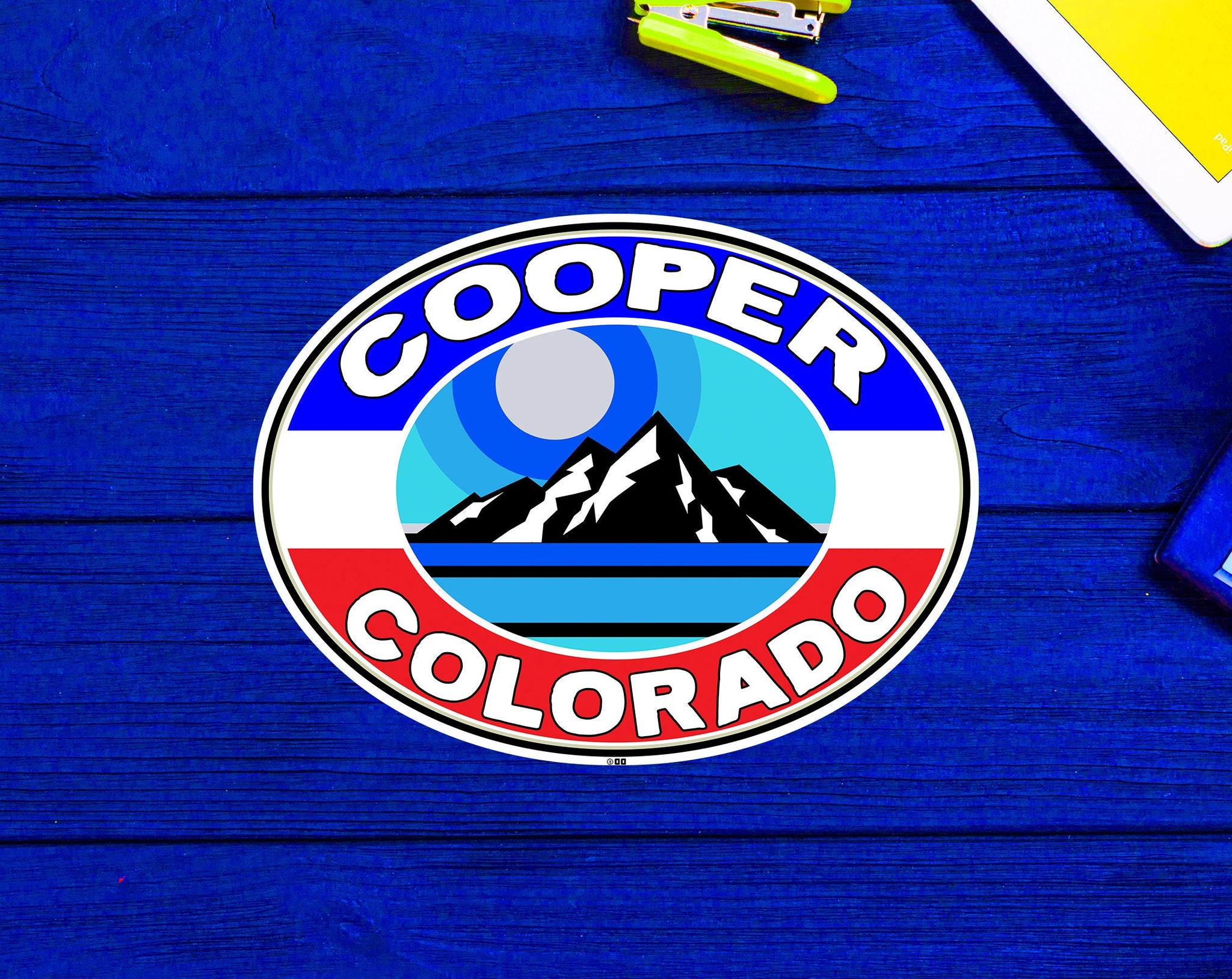 Ski Cooper Colorado Skiing Decal Sticker 3.75" Vinyl Laptop Bumper Luggage