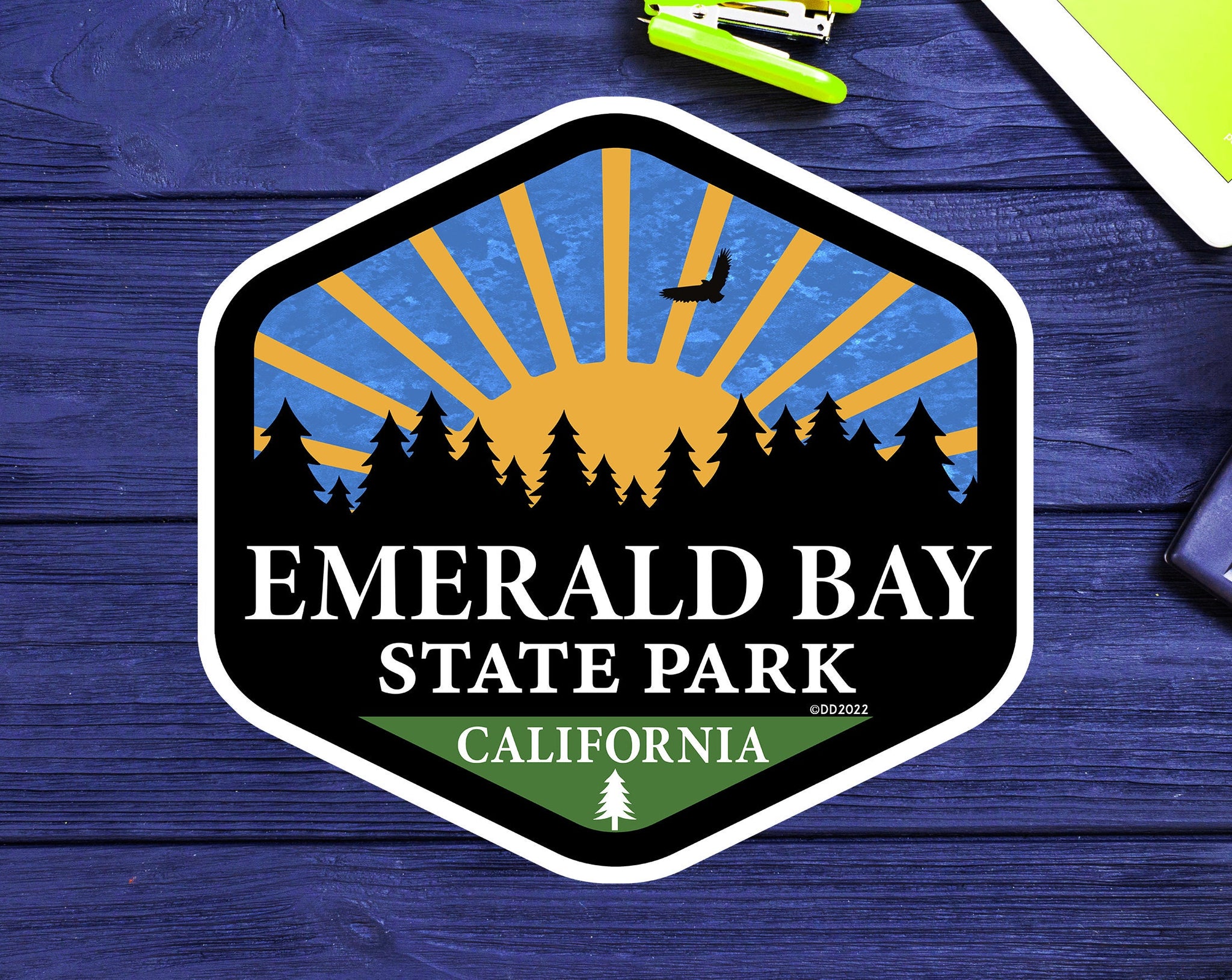 Emerald Bay State Park Decal Sticker Vinyl California 3" Laptop Bumper Car