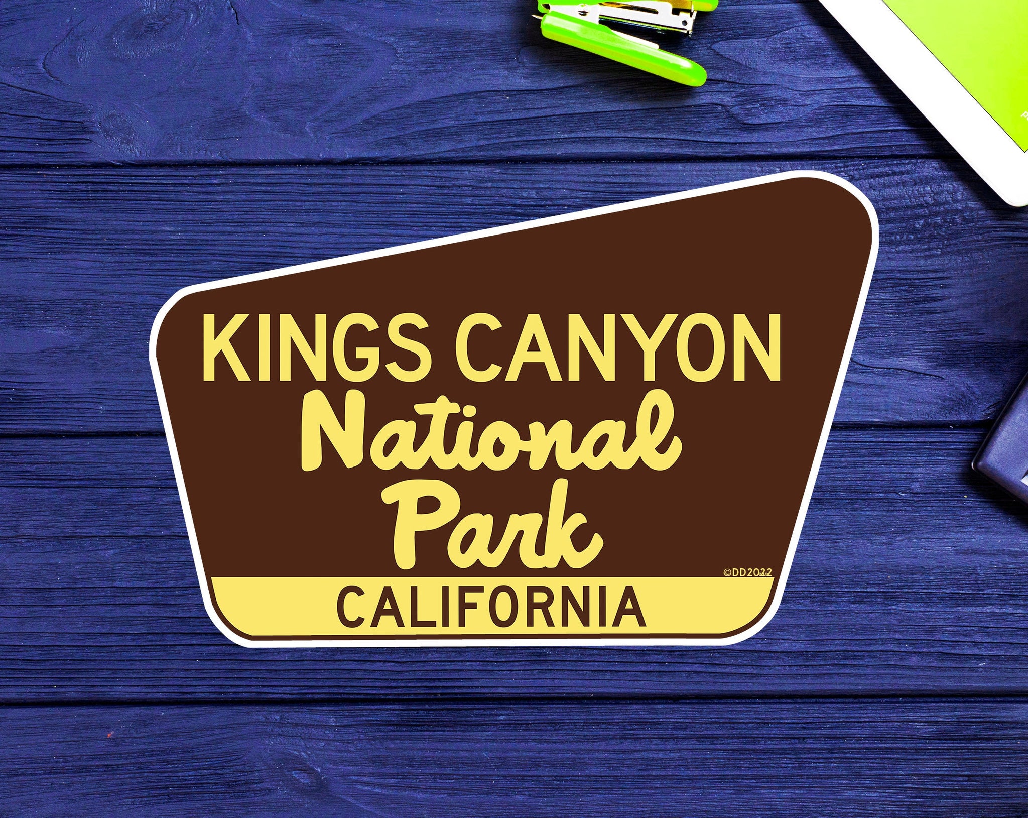 Kings Canyon National Park California Decal Sticker Vinyl 3.75" Mountains Explore Hiking Camping