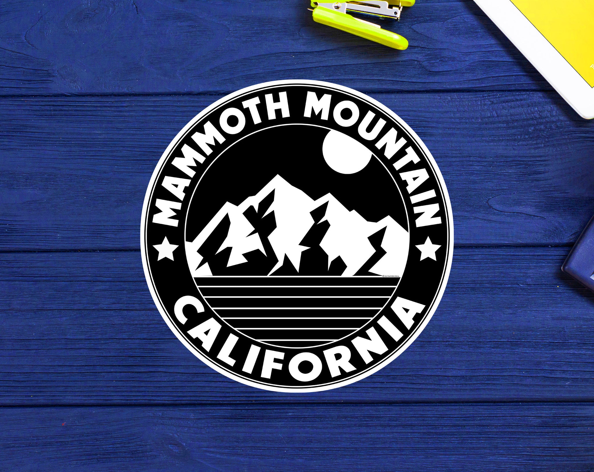 Skiing Mammoth Mountain California Sticker Decal Ski Skier Lake Vinyl