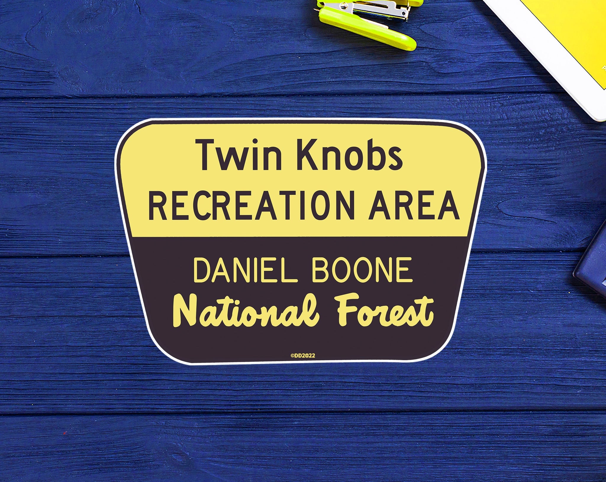 Twin Knobs Recreation Area Daniel Boone National Forest Decal Sticker 3.75" x 2.5" Kentucky Park Vinyl