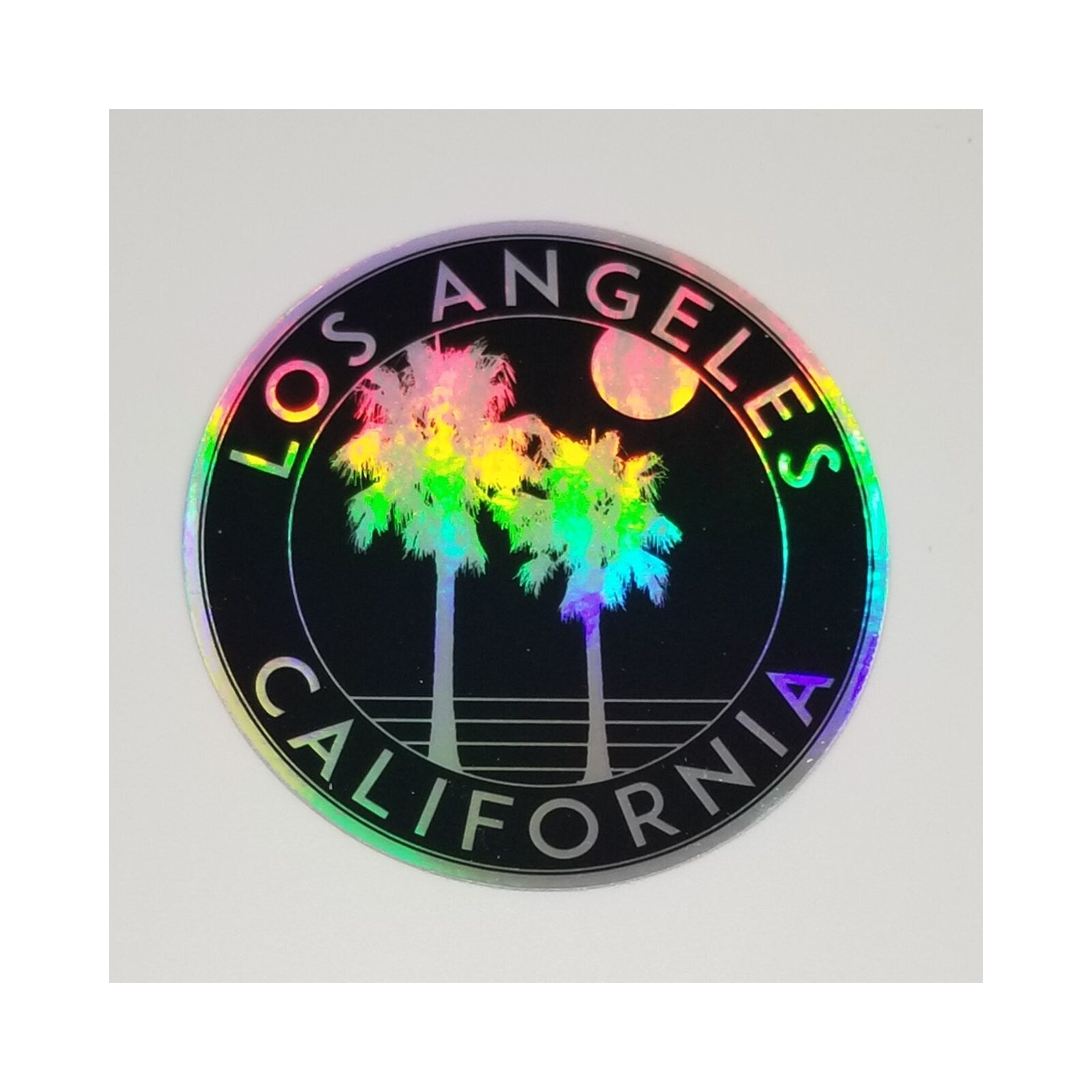Los Angeles California Hologram Decal Sticker 3" Holographic