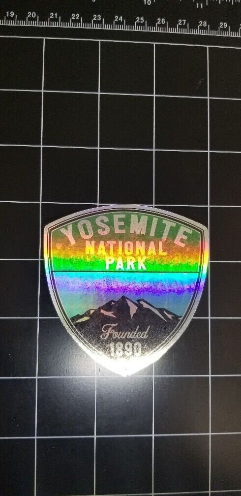 Yosemite National Park California Holographic Sticker Decal 3" Holographic