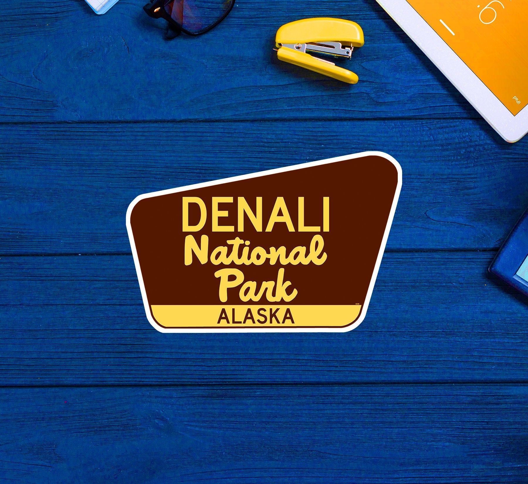 Denali National Park Alaska Travel Sticker Decal 3.75" Vinyl