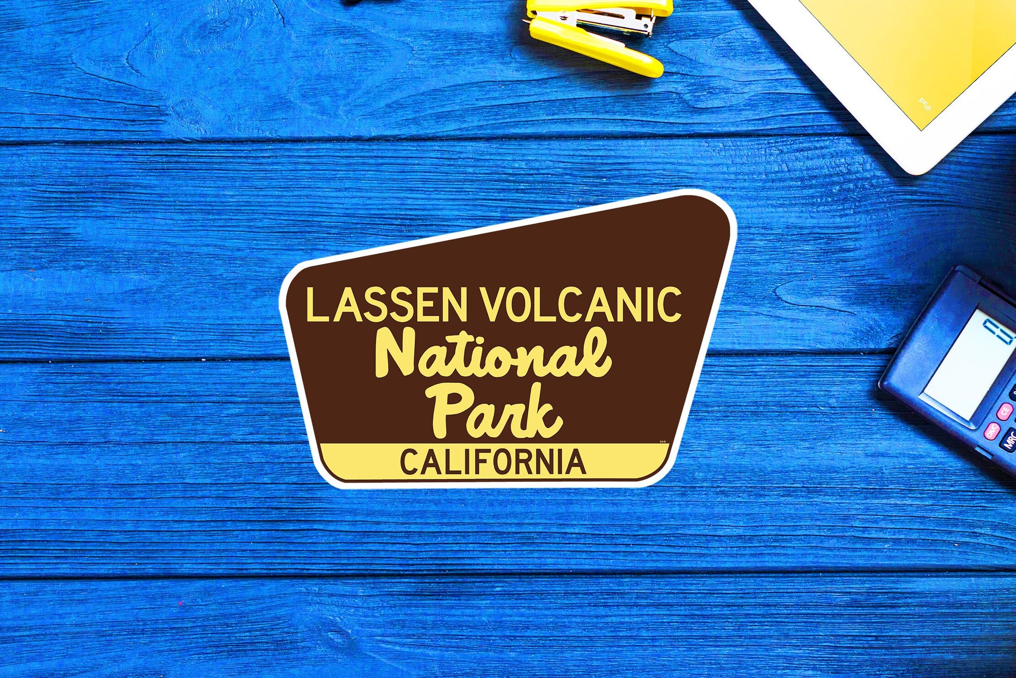 Lassen Volcanic Forest National Park California Travel Sticker Decal 3.75" Vinyl