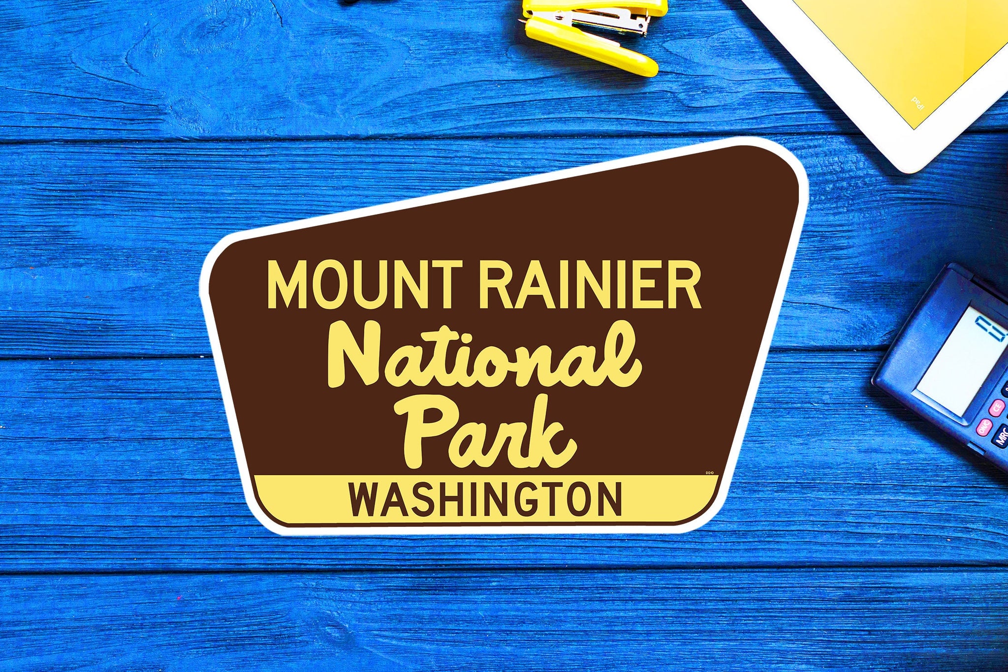 Mount Rainier National Park Washington Travel Sticker Decal 3.75" Vinyl