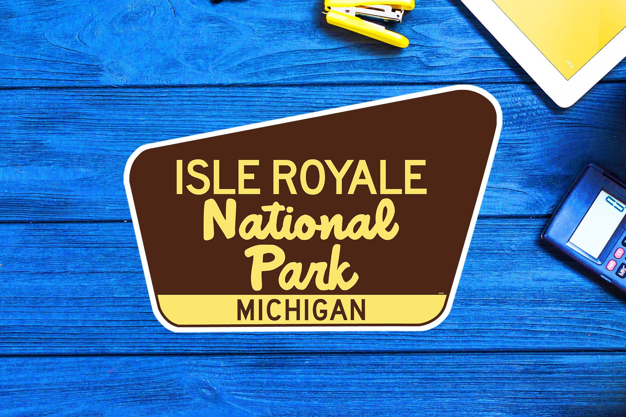 Isle Royale National Park Michigan Travel Sticker Decal 3.75" Vinyl