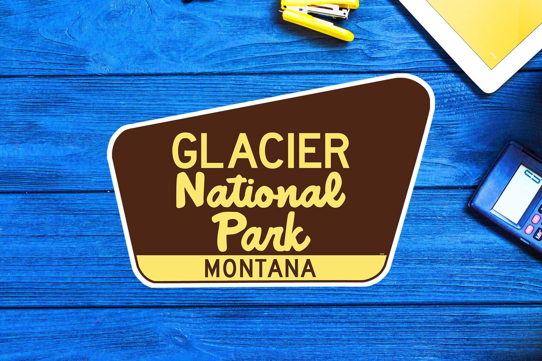 Glacier Arch National Park Montana Sticker 3.75" Vinyl Decal