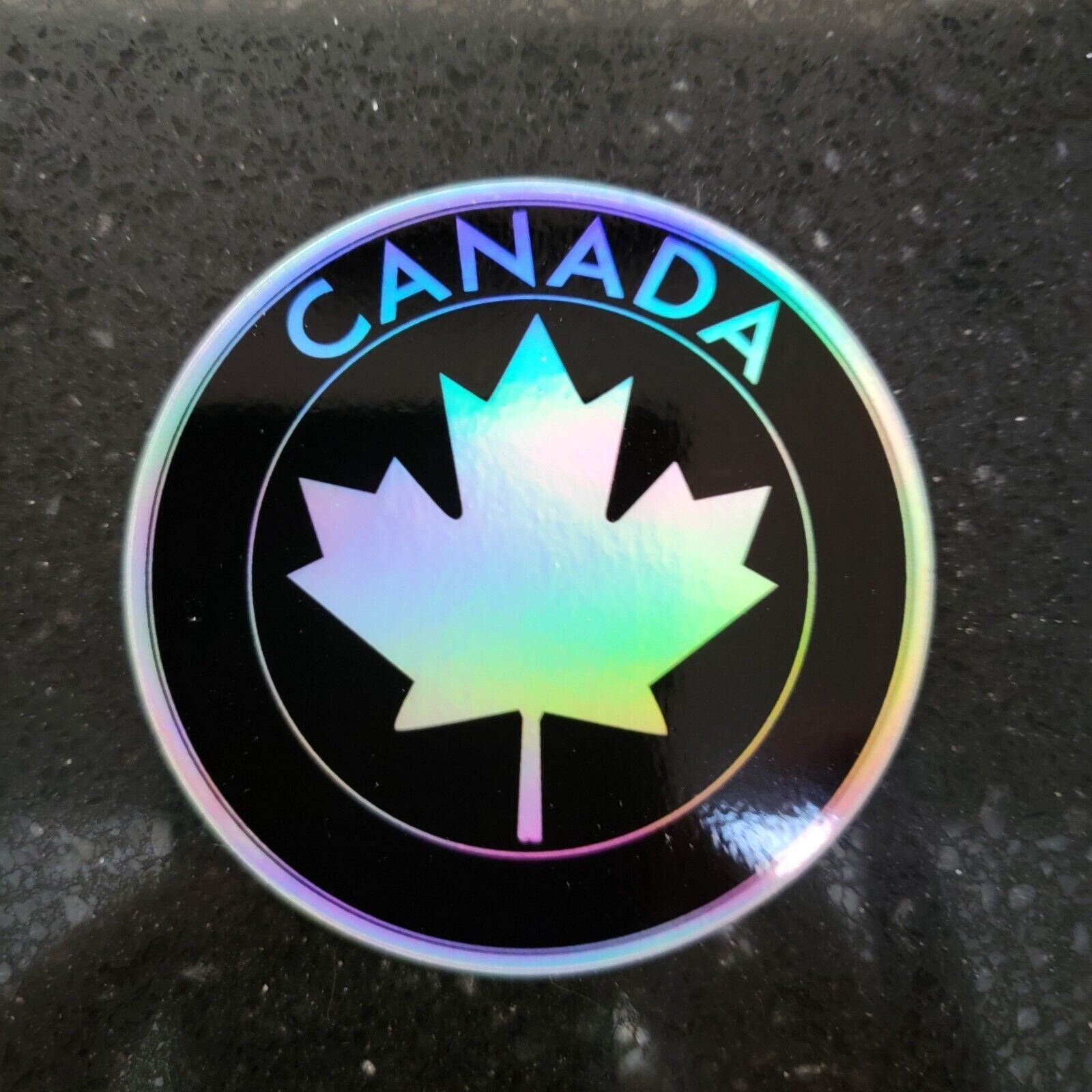 Canada Holographic Decal Sticker 3" Hologram Indoor Or Outdoor