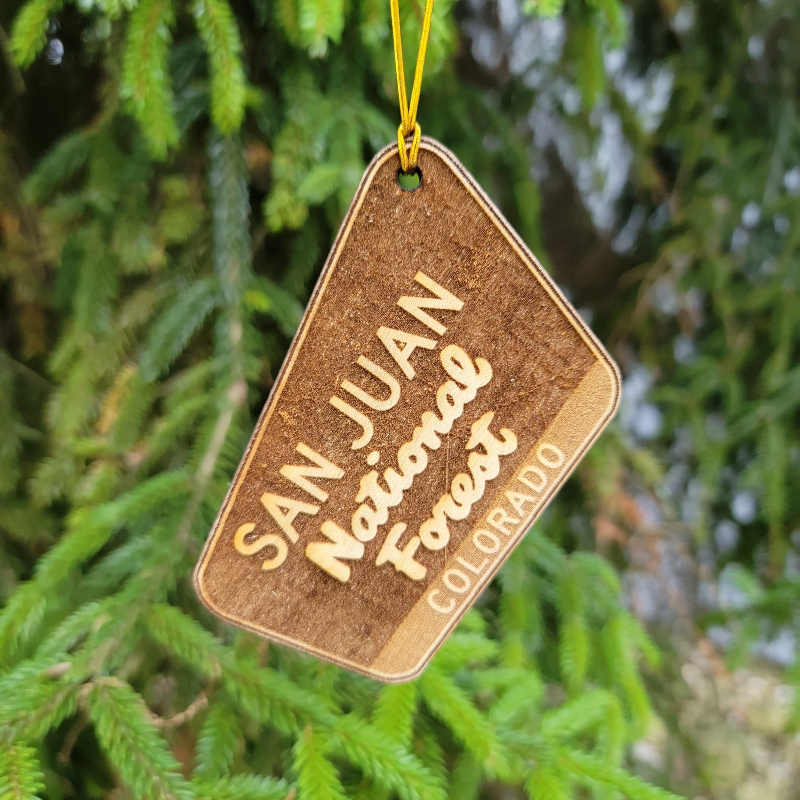 San Juan National Forest Wood Ornament Or Keychain Colorado CO Park