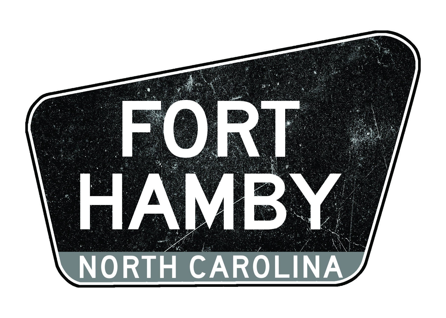 Fort Hamby North Carolina Wood Keychain or Ornament  NC