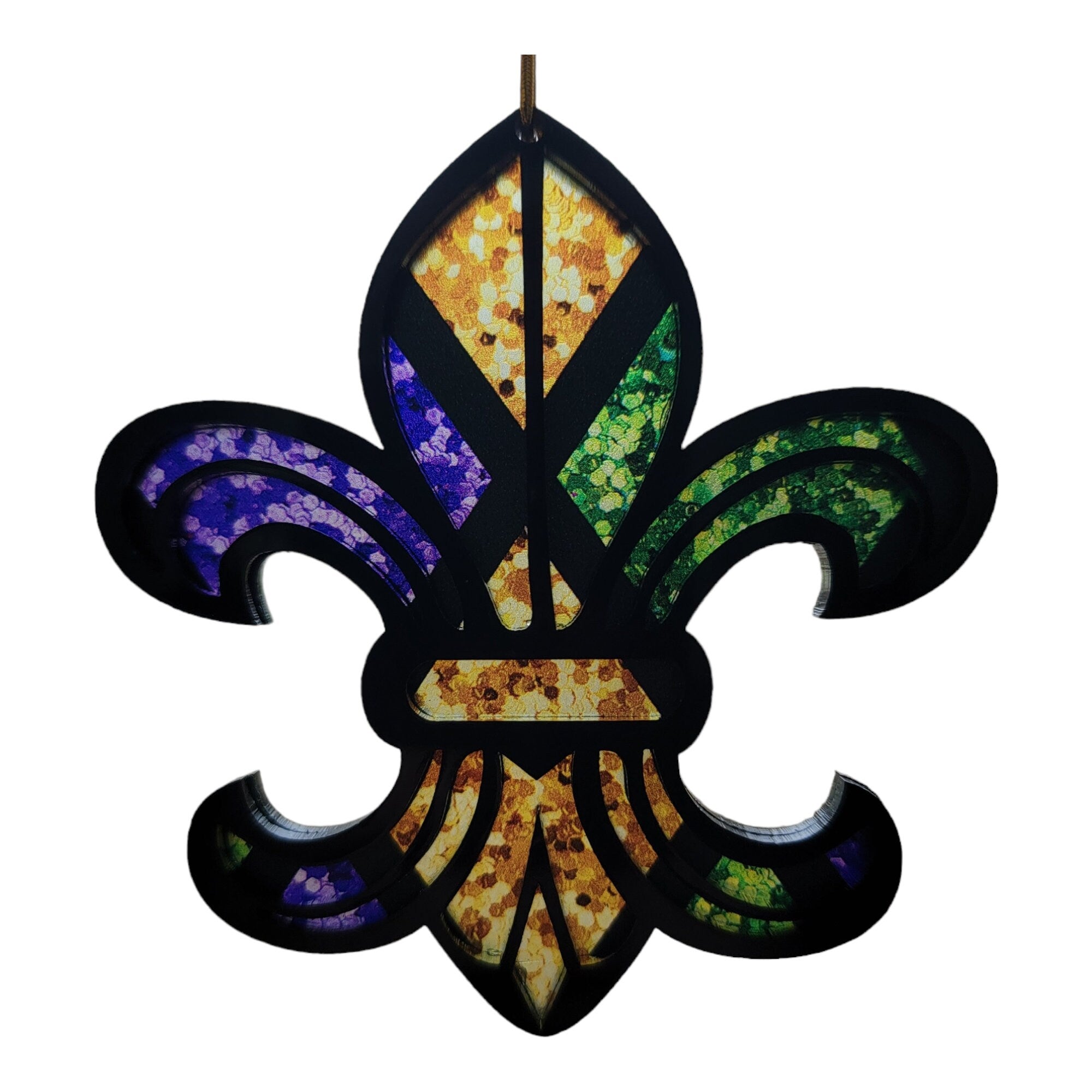4" Fleur De Lis Ornament New Orleans Louisiana Mardi Gras Fleur De Lis Christmas
