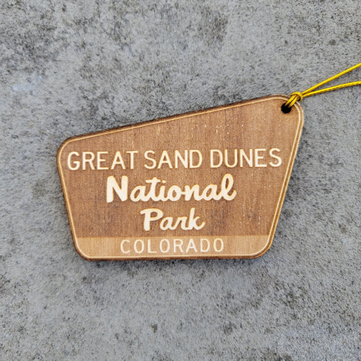 Great Sand Dunes National Park Wood Ornament Or Key Chain Colorado CO
