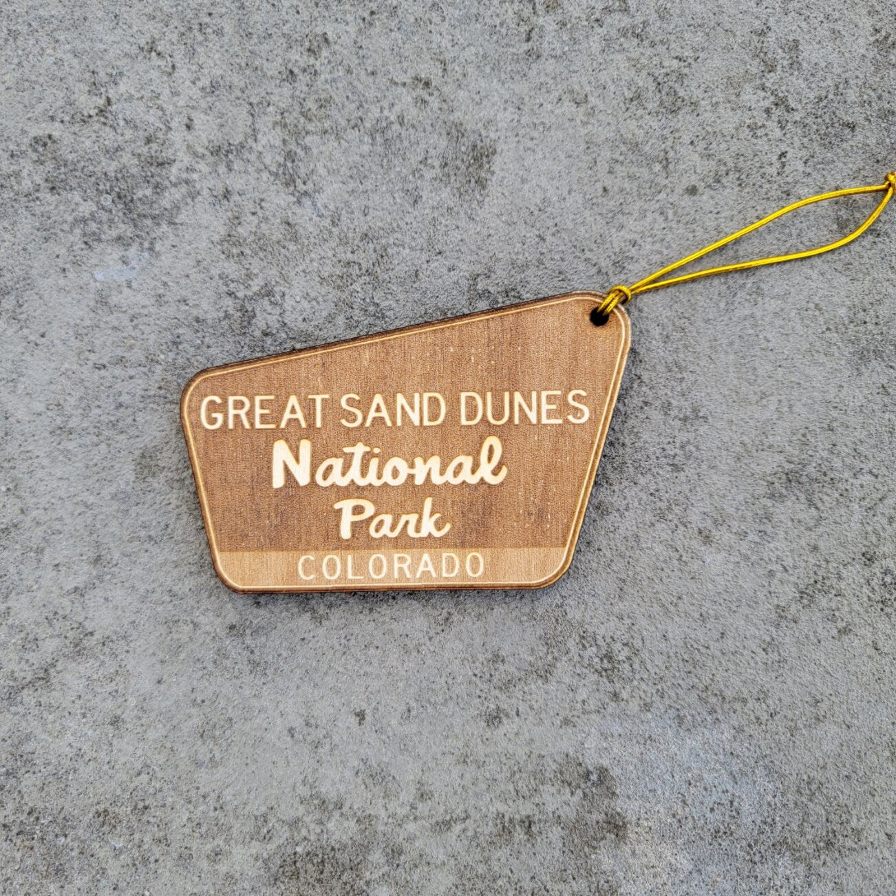 Great Sand Dunes National Park Wood Ornament Or Key Chain Colorado CO