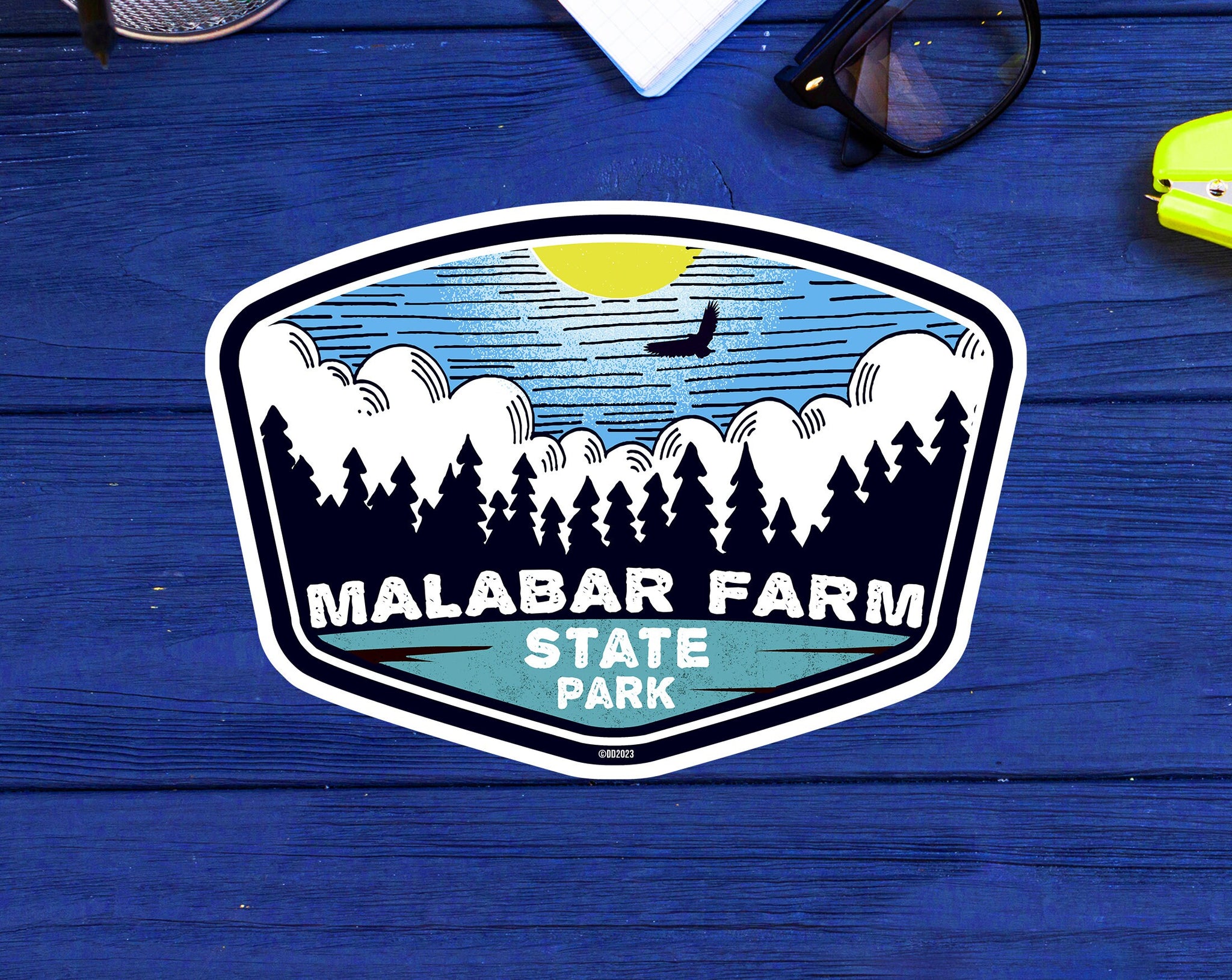 Malabar Farm State Park Ohio Vinyl Decal Sticker 3.75" To 5" Indoor Outdoor