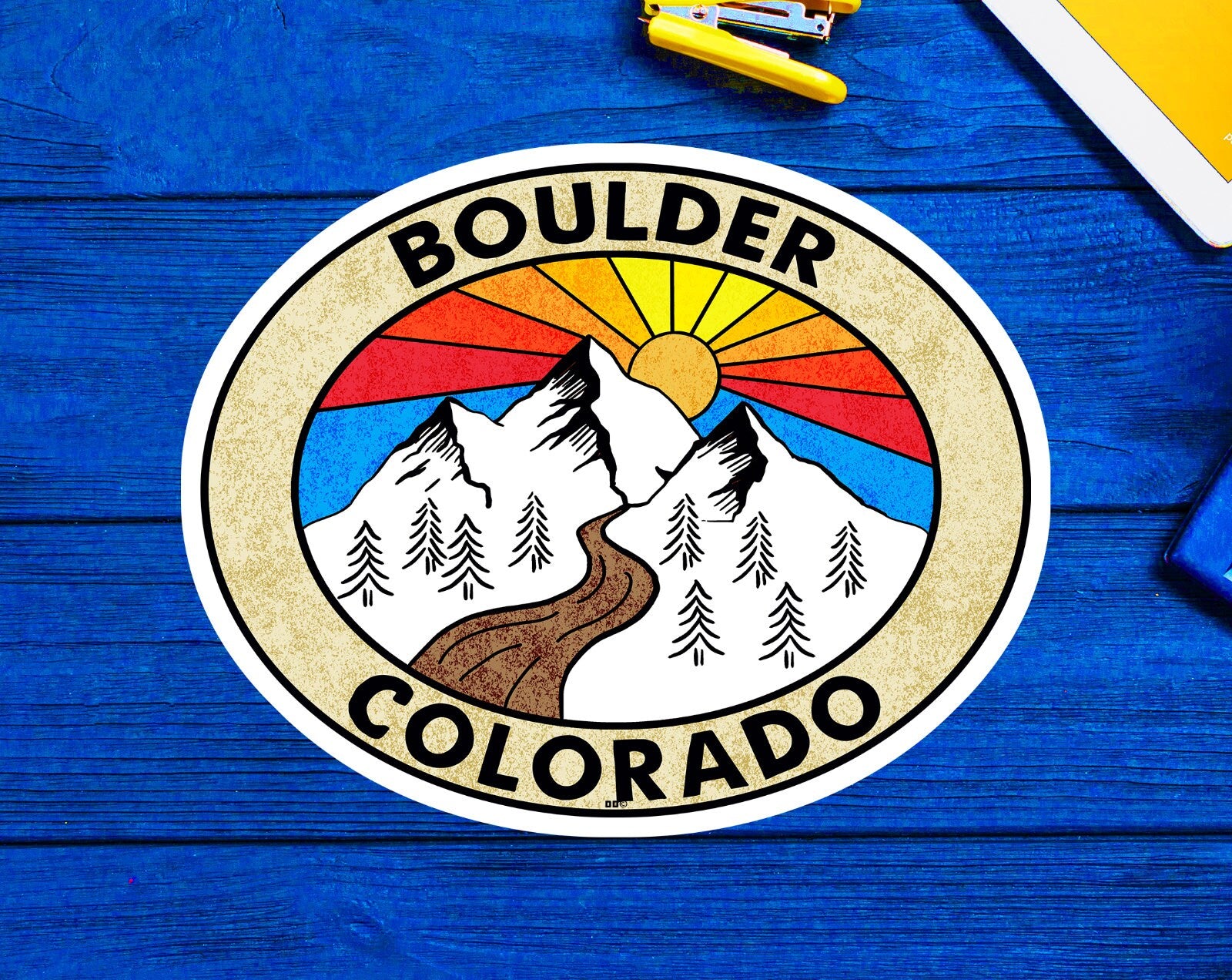 Boulder Colorado Decal Sticker Rocky Mountains 3.75"