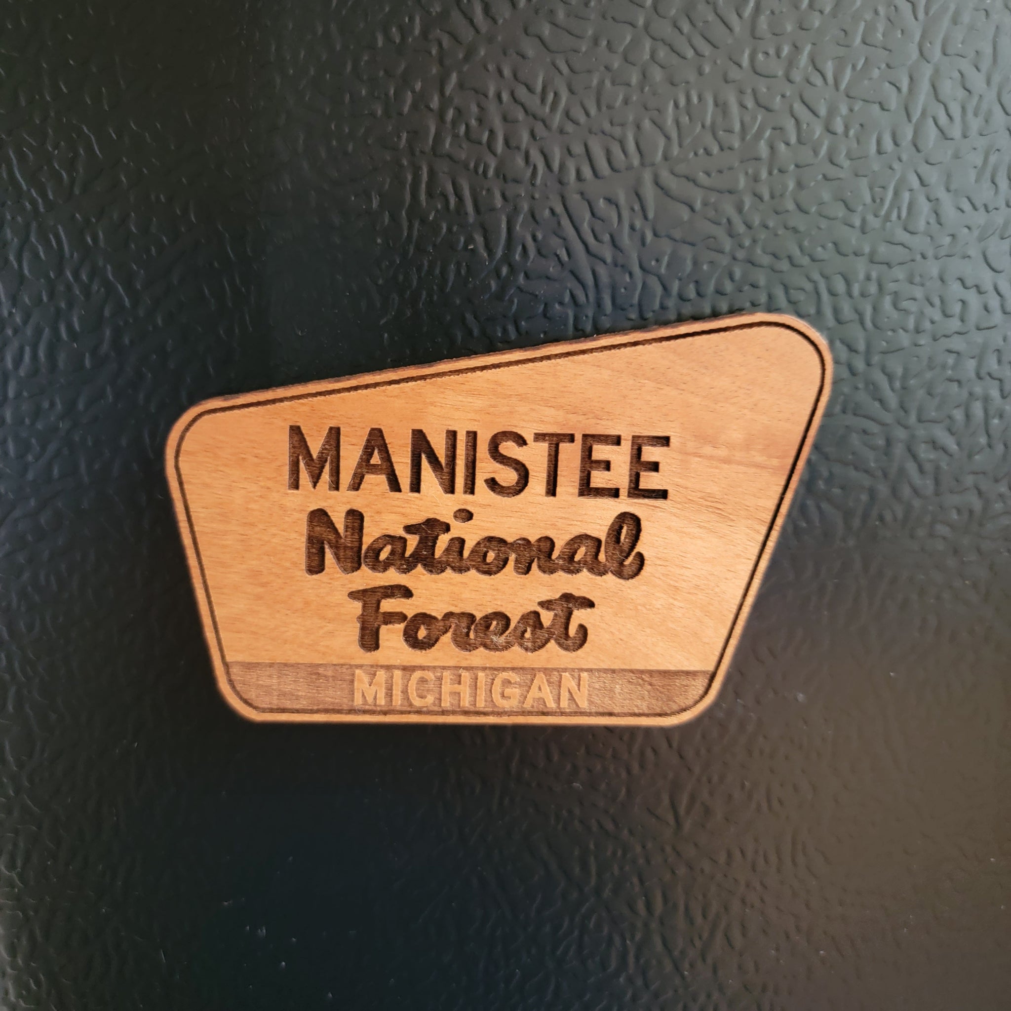 Manistee National Forest Ornament Wood Christmas Or Magnet Michigan MI Made In USA Gift Alder Laser Cut