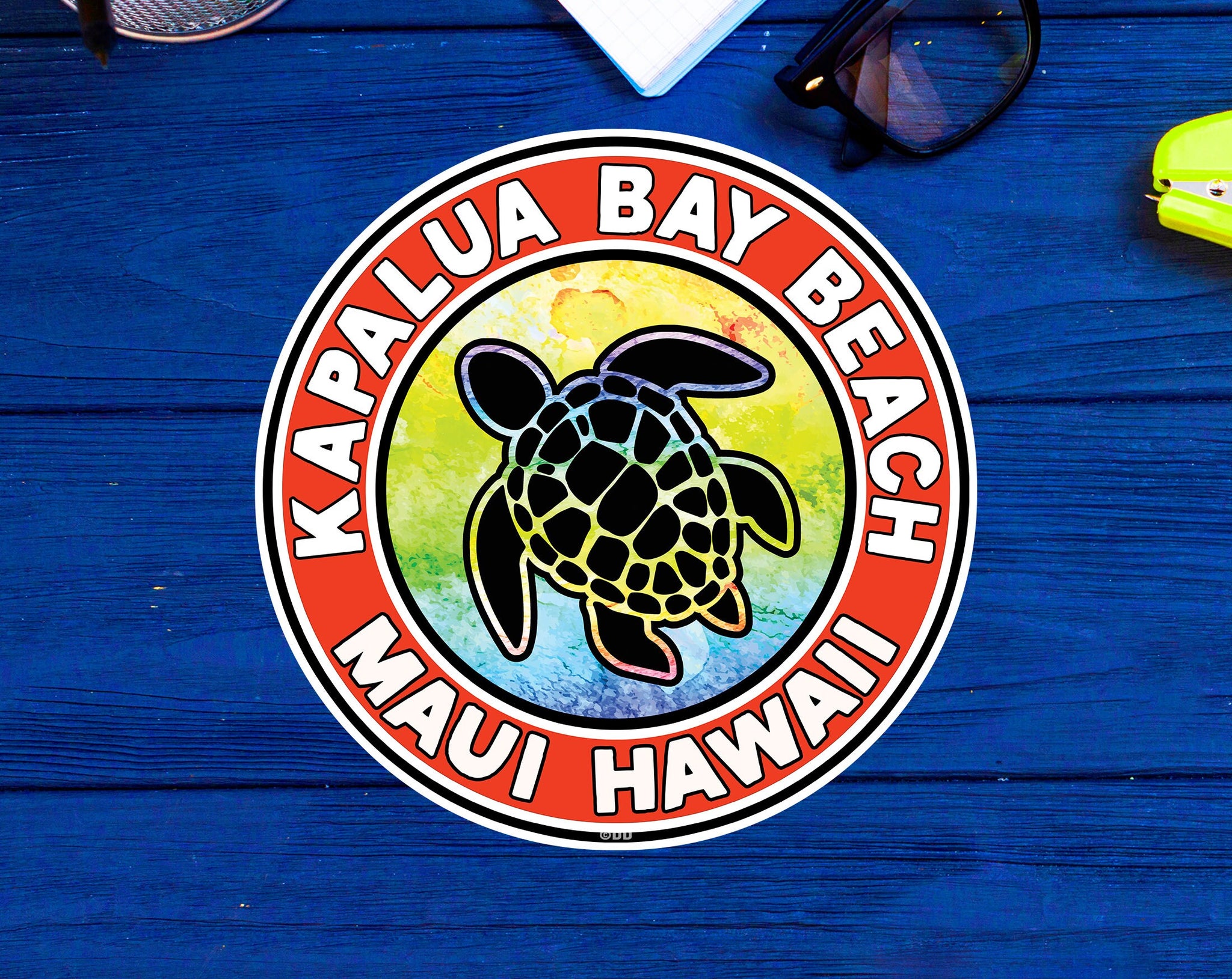 Kapalua Bay Beach Maui Sticker Decal 3" To 5" Vinyl Made In USA NEW