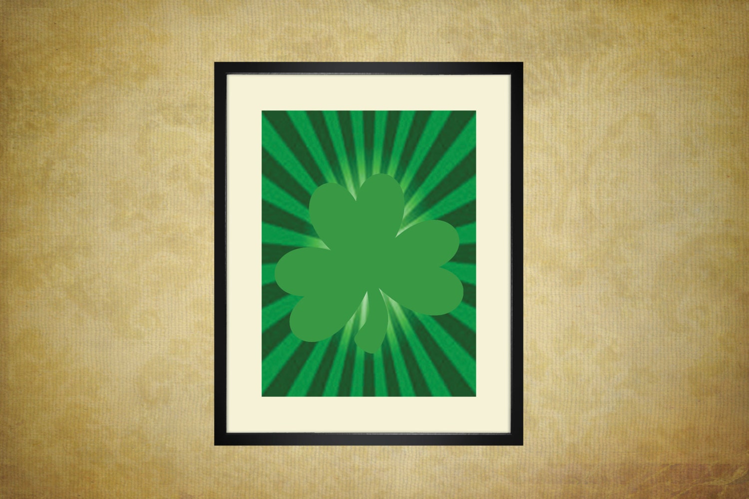 5 St. Patrick's Day Shamrock Prints 8x10 Printable Art Print Wall Art Saint Patrick's Day Instant Download Printable Green Gold