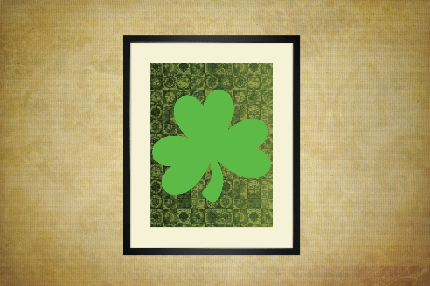 2 St. Patrick's Day Shamrock Prints 8x10 Printable Art Print Wall Art Saint Patrick's Day Instant Download Printable Green Gold